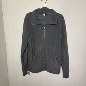 REI Gray Zip-Up Fleece Jacket Women's Medium
